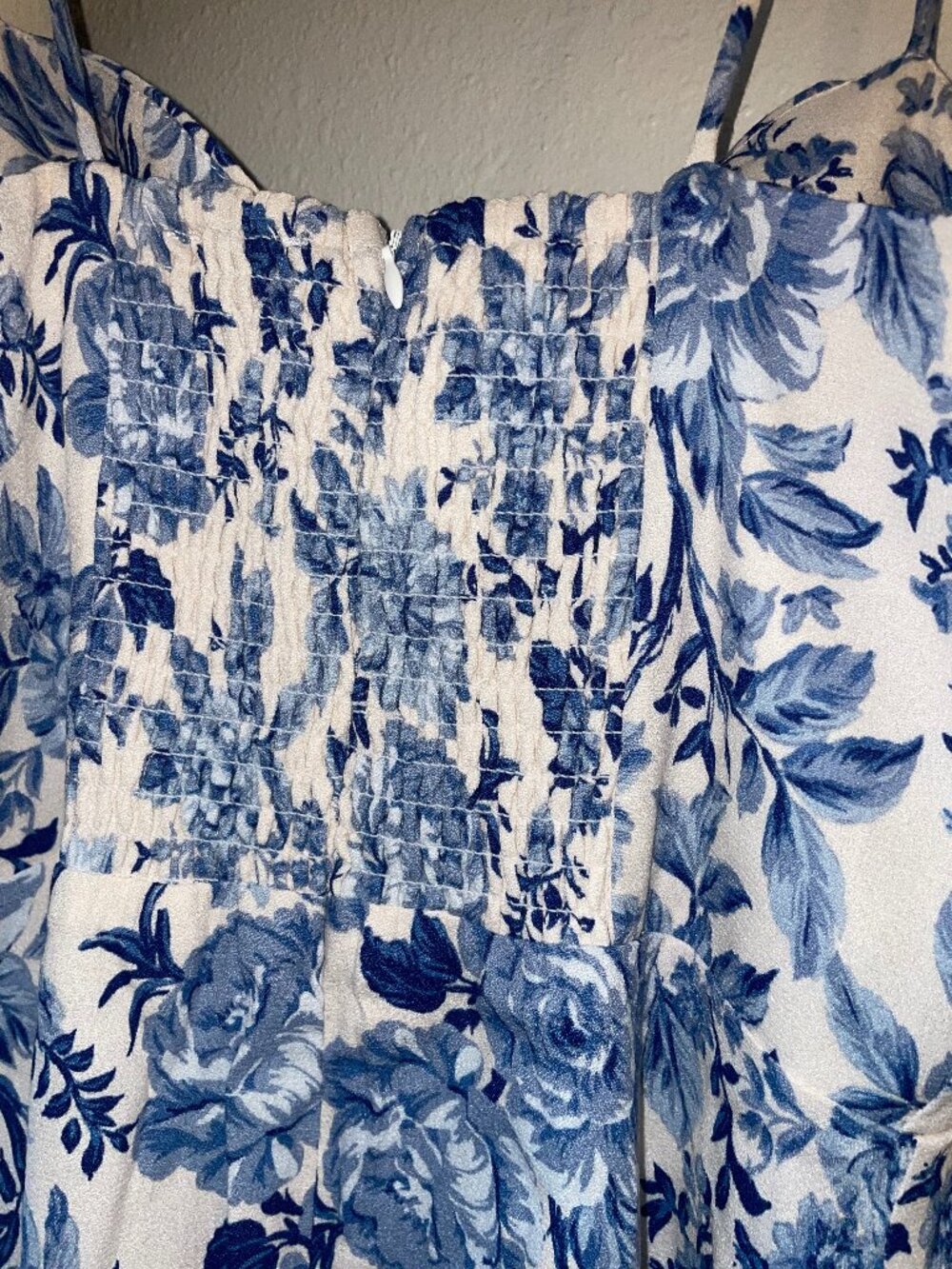 NWOT Dress Forum Floral Midi Slit Dress - Parisian Blue - Picture 6 of 10